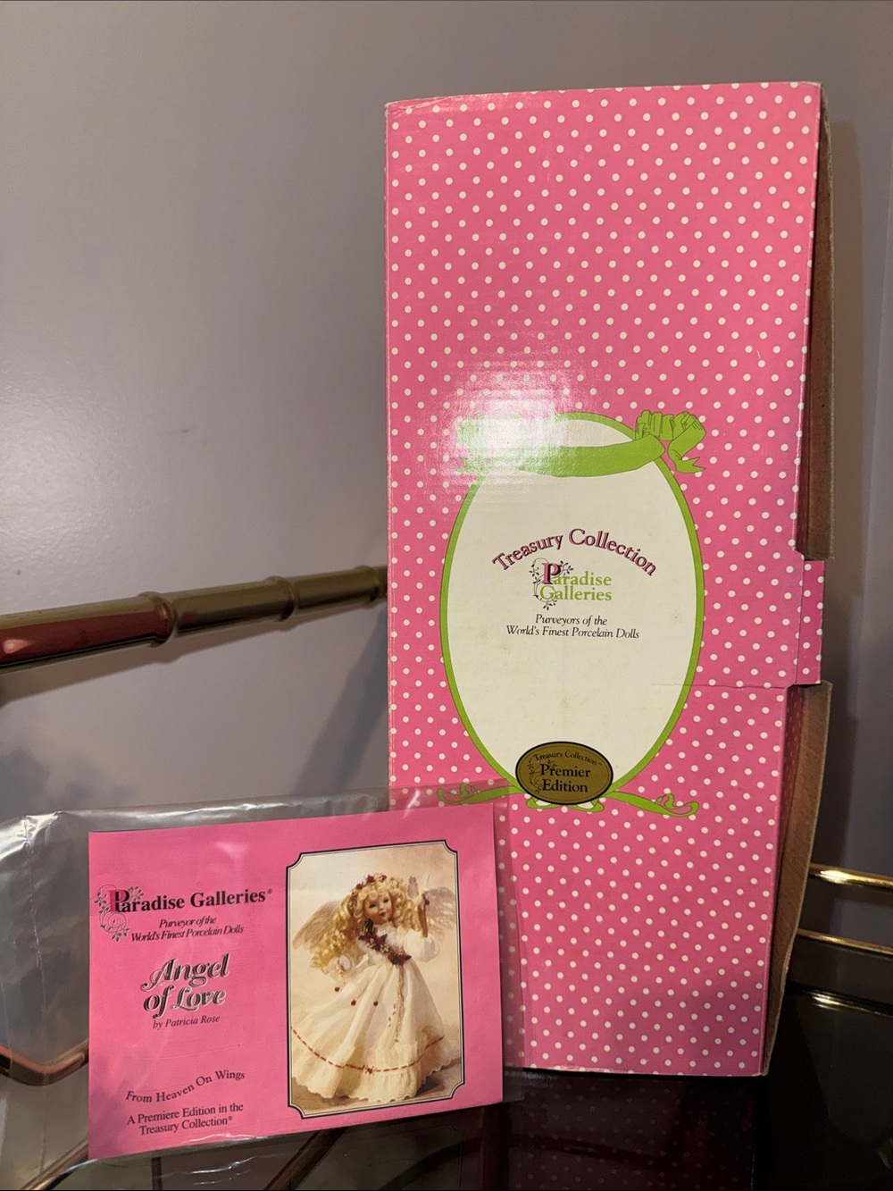 Paradise Galleries Pink Treasury Collection Doll Box - Angel of Love